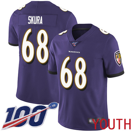Baltimore Ravens Limited Purple Youth Matt Skura Home Jersey NFL Football #68 100th Season Vapor Untouchable->women nfl jersey->Women Jersey